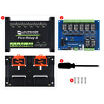 Waveshare 8 Channel Industrial Relay Module Multi Protection for Raspberry Pi Pico, 20218