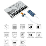 Waveshare 7.5 inch 800x480 pixels E-Paper E-Ink Display Module Black and White for Raspberry Pi Pico, SPI Interface, 20128
