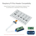 Waveshare 7.5 inch 800x480 pixels E-Paper E-Ink Display Module Black and White for Raspberry Pi Pico, SPI Interface, 20128