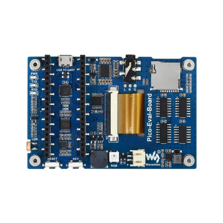 Waveshare 3.5 inch IPS Screen Overall Evaluation Board for Raspberry Pi Pico, Various Built-in Components for Easy Evaluation of the RP2040, 20159