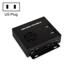 Waveshare Dual Gigabit Ethernet Mini Computer with Metal Case and Cooling Fan for Raspberry Pi CM4, Dual Gigabit Ethernet