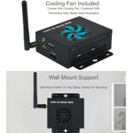 Waveshare Mini IO Board Full Ver Mini-Computer Base Box with Metal Case and Cooling Fan for Raspberry Pi CM4, Mini IO Board Full Ver