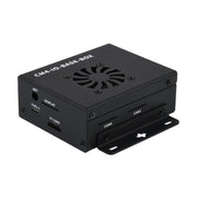 Waveshare Mini IO Board Lite Ver Mini Computer Base Box with Metal Case and Cooling Fan for Raspberry Pi CM4, IO Board Lite Ver