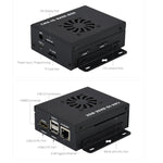 Waveshare Mini IO Board Lite Ver Mini Computer Base Box with Metal Case and Cooling Fan for Raspberry Pi CM4, IO Board Lite Ver