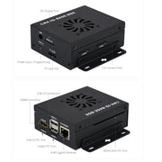 Waveshare Mini IO Board Lite Ver Mini Computer Base Box with Metal Case and Cooling Fan for Raspberry Pi CM4, IO Board Lite Ver