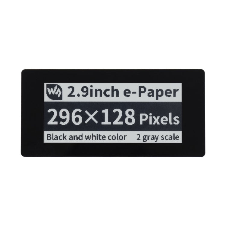 Waveshare 2.9 inch 296 x 128 Pixel 5 Point Capacitive Touch Black/White E-Paper Display E-Ink HAT for Raspberry Pi Pico, SPI Interface, 19967