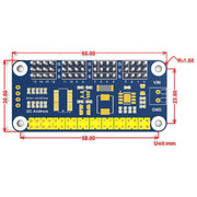 Waveshare 16-Channel 12-Bit I2C Servo Driver HAT for Raspberry Pi, 15275