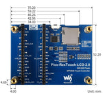 Modulo display touch 2,8" 320x240 SPI per Raspberry Pi Pico