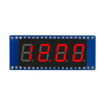 WAVESHARE 4-Digit 8-Segment Display Module for Raspberry Pi Pico, SPI Compatible, 19806