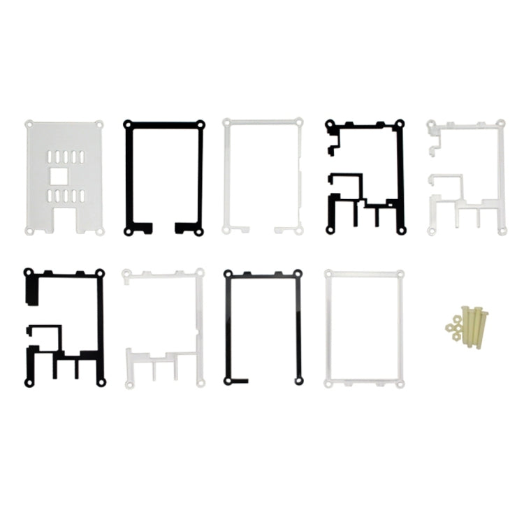 9 Layer Acrylic Shell Case with Cooling Fan for Raspberry Pi 3