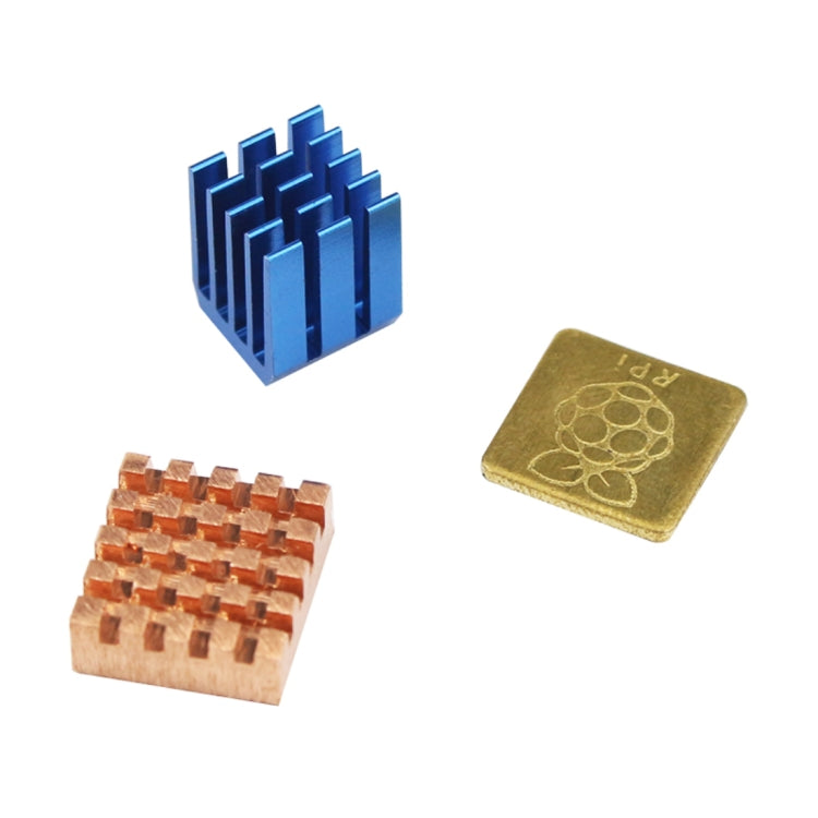 3 in 1 Heatsink Copper + Aluminum Heatsink Shims for Raspberry Pi 3/2 / B+