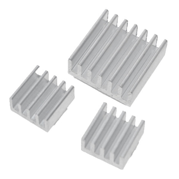 3 in 1 Heatsink Aluminum Heat Sink Shims for Raspberry Pi 3/2, For Raspberry Pi 3 / 2