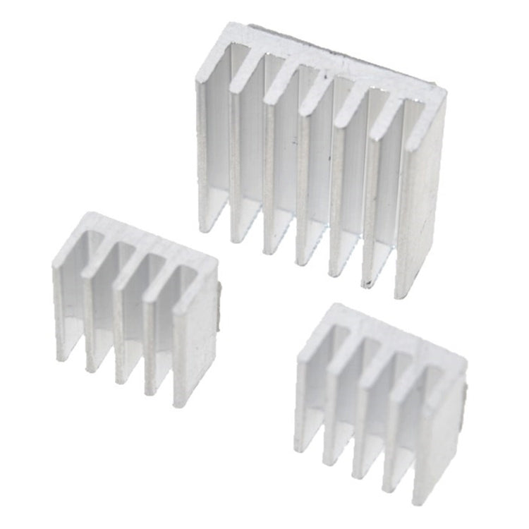 3 in 1 Heatsink Aluminum Heat Sink Shims for Raspberry Pi 3/2, For Raspberry Pi 3 / 2