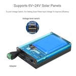 Waveshare Solar Power Manager, Built-in 10000mAh Li-Po Battery, Support 6V~24V Solar Panels, 19799