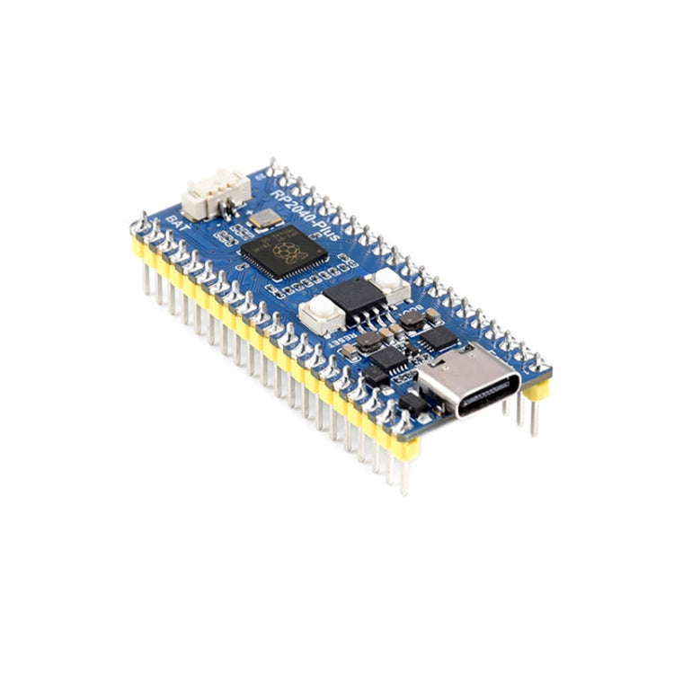 Scheda MCU Waveshare RP2040-Plus Pico-like basata su MCU Raspberry Pi RP2040, con Pinheader, RP2040-Plus with Pinheader