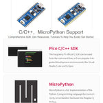 Waveshare RP2040-Plus Pico-like MCU Board based on Raspberry Pi RP2040 MCU, with Pinheader, RP2040-Plus with Pinheader