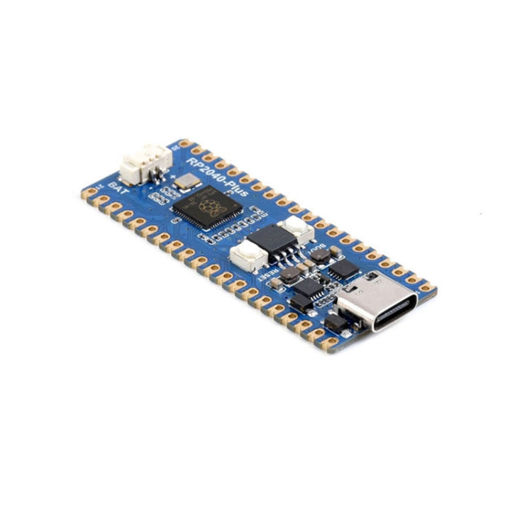 Waveshare RP2040-Plus Pico-like MCU board based on Raspberry Pi RP2040 MCU, without pinheader, RP2040-Plus without Pinheader