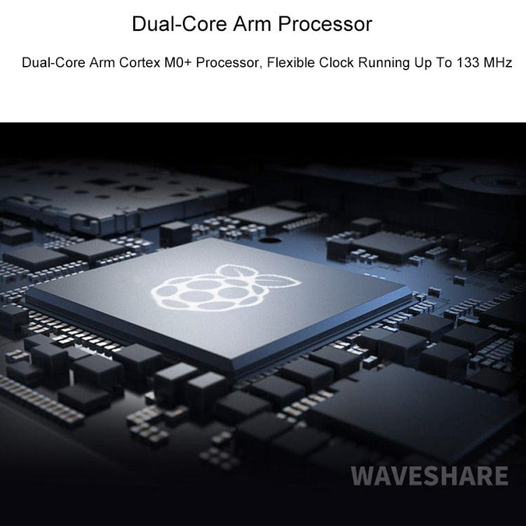 Scheda MCU Waveshare RP2040-Plus Pico-like basata su MCU Raspberry Pi RP2040, senza pinheader, RP2040-Plus without Pinheader