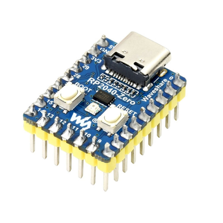 Scheda MCU Waveshare RP2040-Zero Pico-like basata su MCU Raspberry Pi RP2040, con versione mini Pinheader, 20335