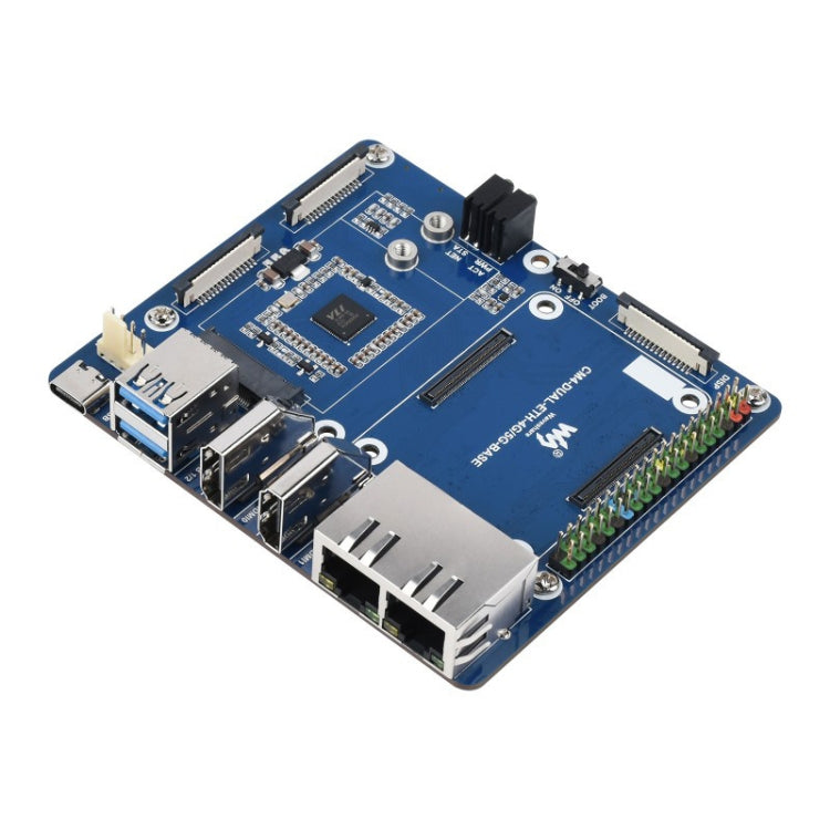 Scheda base Waveshare Dual Gigabit Ethernet 5G/4G per Raspberry Pi CM4