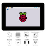 Display touch capacitivo 8" 800x480 per Raspberry Pi