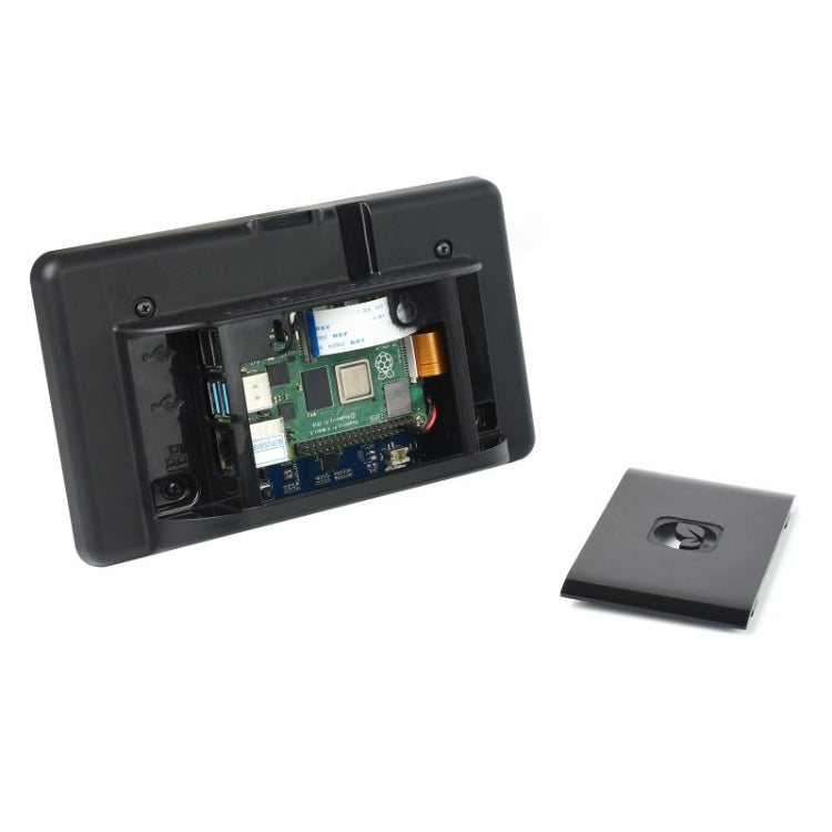 Display touch capacitivo WAVESHARE da 7 pollici 800 x 480 con custodia e fotocamera frontale per Raspberry Pi, 7 inch with Case & Cam