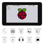 Display touch capacitivo 7" Waveshare 800x480 con custodia e foto
