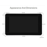 Display touch capacitivo 7" Waveshare 800x480 con custodia e foto