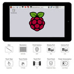 Display touch capacitivo 7" 800x480 con fotocamera per Raspberry