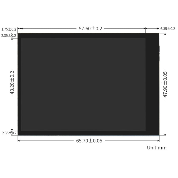 Display completamente laminato di espansione touch screen da 2,8 pollici Waveshare per Raspberry Pi CM4