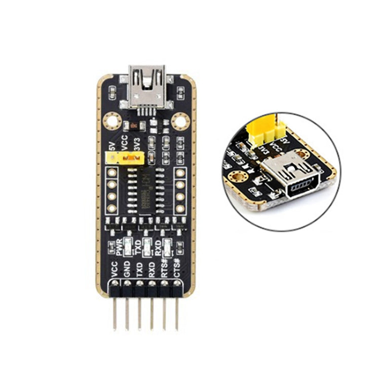 Waveshare Mini USB to UART High Speed ​​Transmission Module Connectors, Mini USB