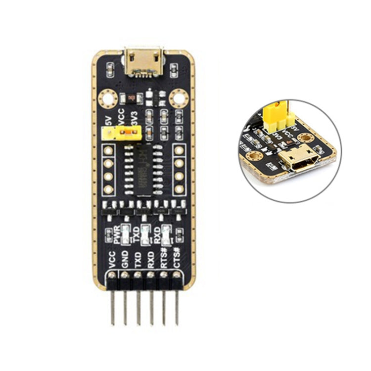 Waveshare Micro USB to UART High Speed ​​Bandwidth Transmission Module Connectors, Micro USB