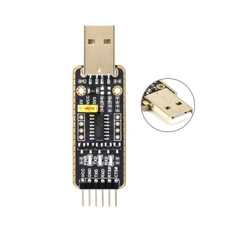 Waveshare USB-A to UART High-Speed ​​Bandwidth Transmission Module Connectors, USB-A