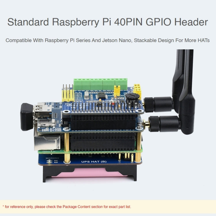 Waveshare EM06-E LTE Cat-6 HAT Doppia antenna LTE-A Modulo multi-banda multi-regione per Raspberry Pi, EM06-E LTE Cat-6 HAT