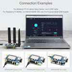 Modulo 5G LTE-A RM500U-CN con quad antenne per Raspberry Pi