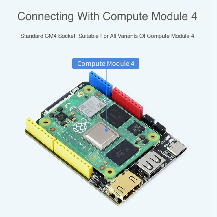 Scheda base compatibile Waveshare Arduino per Raspberry Pi CM4, Arduino Compatible Base Board