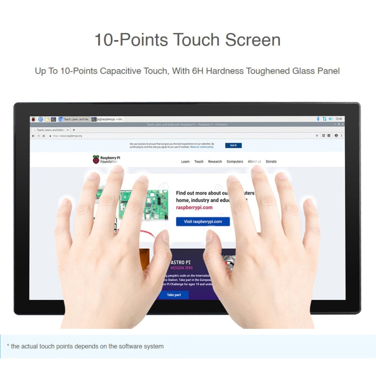 Mini-computer con touch screen 13,3" per Raspberry Pi CM4