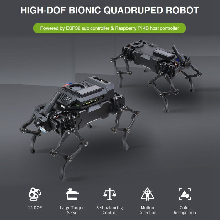 Waveshare WAVEGO 12-DOF Dog-like Bionic Robot, Basic Version