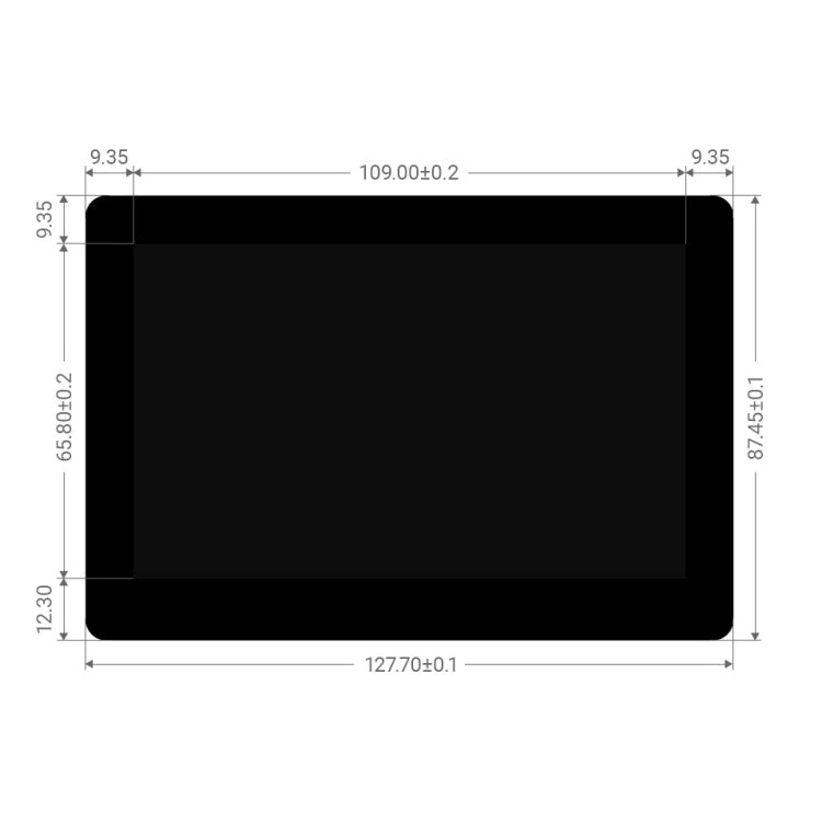 Display touch IPS capacitivo Waveshare da 5 pollici 800 x 480 per Raspberry Pi, interfaccia DSI