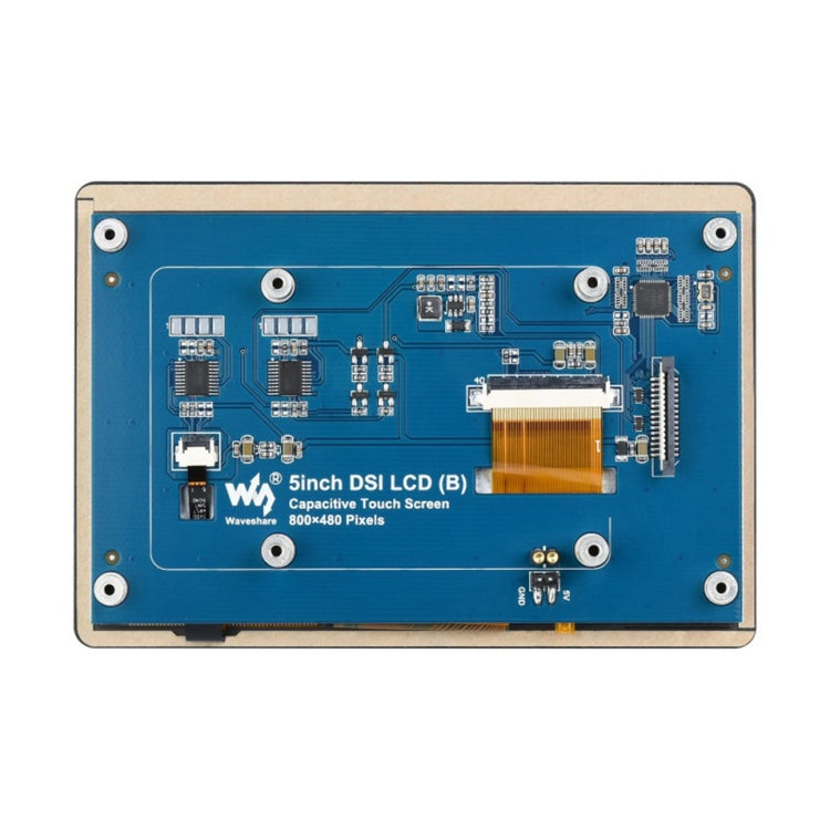 Display touch IPS capacitivo Waveshare da 5 pollici 800 x 480 per Raspberry Pi, interfaccia DSI