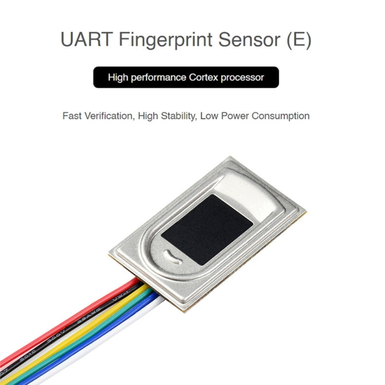 Sensore di impronte digitali capacitivo tutto in uno Waveshare UART a forma di rettangolo (E), processore Cortex