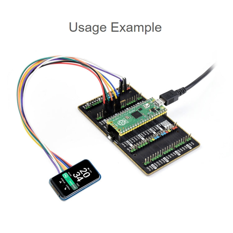 1.47 inch WAVESHARE LCD Display Module, Rounded Corners, 172 x 320 Resolution, SPI Interface