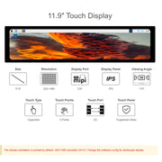 WAVESHARE 11.9 inch Capacitive Touch Display for Raspberry Pi, 320 x 1480, IPS, DSI Interface, 11.9 inch
