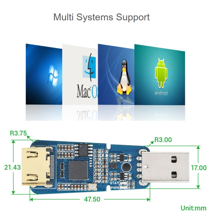 Scheda di acquisizione video HDMI ad alta definizione con porta USB Waveshare per giochi/streaming/fotocamere