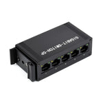 Switch Gigabit Ethernet industriale 5 porte montaggio DIN