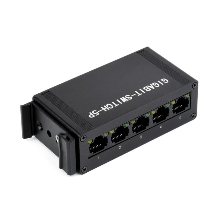 Switch Gigabit Ethernet industriale 5 porte montaggio DIN