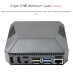 Waveshare Argon One Aluminum Case for Raspberry Pi 4 with Safe Power Button, Argon One