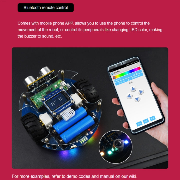 Robot mobile Waveshare PicoGo, basato su Raspberry Pi Pico, guida autonoma, telecomando