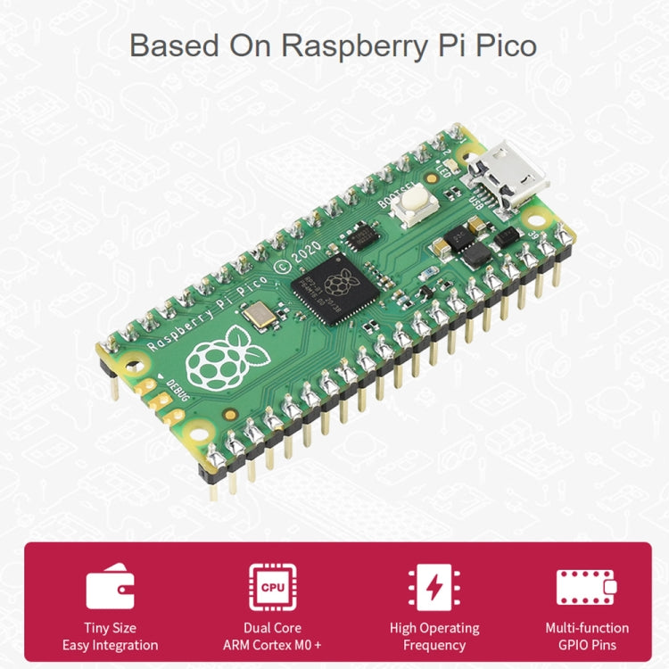 Waveshare PicoGo Mobile Robot, Based on Raspberry Pi Pico, Self-Driving, Remote Control