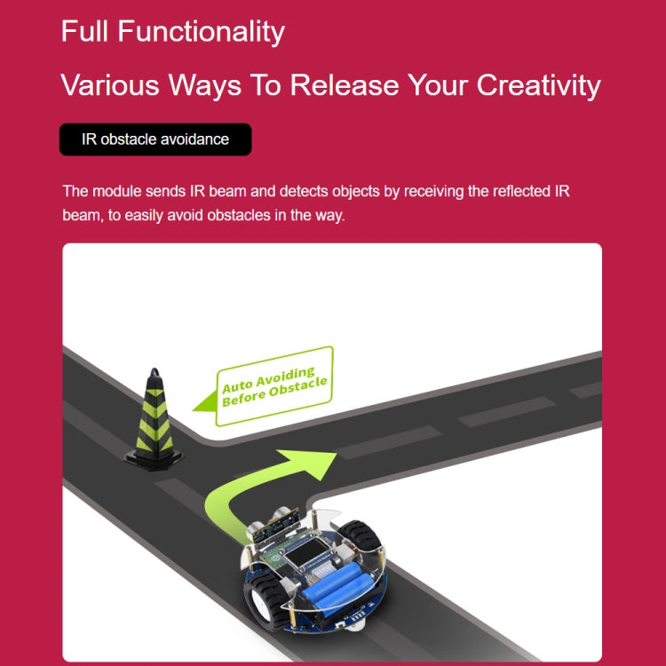 Waveshare PicoGo Mobile Robot, Based on Raspberry Pi Pico, Self-Driving, Remote Control